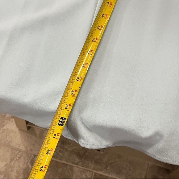 Betsy & Adam Crystal Crossed Strap Cowl Back Gown Sz 12 - Picture 15 of 15